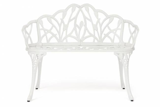 Скамья Secret de Maison Штраус/Strauss алюминиевый сплав, 99хх56х76см, античный белый белый алюминиевый сплав