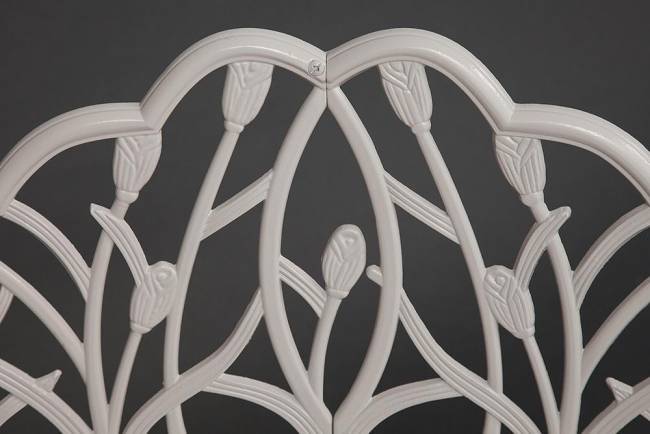 Скамья Secret de Maison Штраус/Strauss алюминиевый сплав, 99хх56х76см, античный белый белый алюминиевый сплав