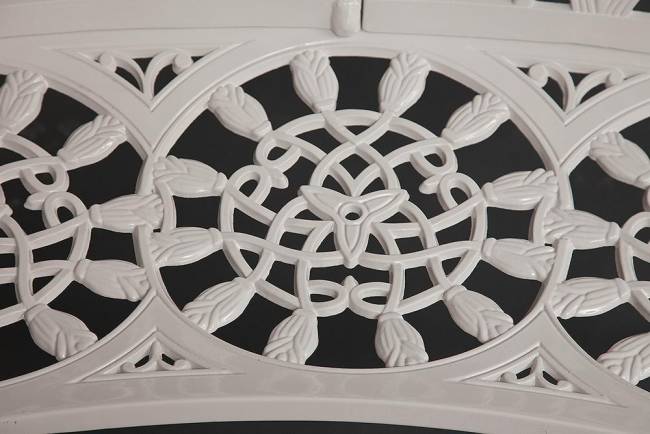 Скамья Secret de Maison Штраус/Strauss алюминиевый сплав, 99хх56х76см, античный белый белый алюминиевый сплав