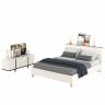 Кровать 11.41 Муссон 1600 с ортопедом и ТВ-тумба Квадро 13.276 цвет белый/чёрный/дуб эндгрейн элегантный Кровать 11.41 Муссон 1600 с ортопедом и ТВ-тумба Квадро 13.276 цвет белый/чёрный/дуб эндгрейн элегантный