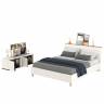 Кровать 11.41 Муссон 1600 с ортопедом и ТВ-тумба Квадро 13.276 цвет белый/чёрный/дуб эндгрейн элегантный Кровать 11.41 Муссон 1600 с ортопедом и ТВ-тумба Квадро 13.276 цвет белый/чёрный/дуб эндгрейн элегантный