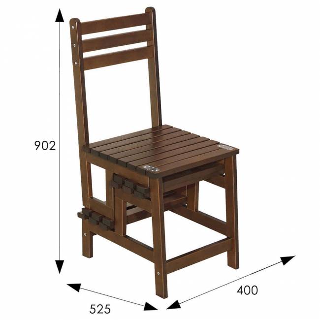 Стул-стремянка Массив орех