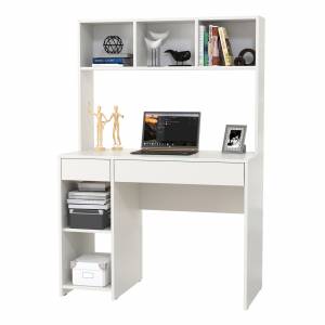 Стол компьютерный Комфорт 12.77F цвет белый шагрень