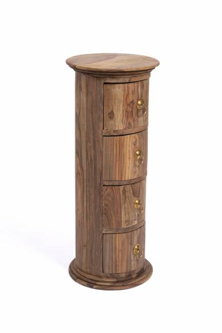 Тумба Бомбей - 0768  палисандр, 71хD28,5см, Natural tinted (натуральный тонированный) Natural tinted (натуральный тонированный) палисандр