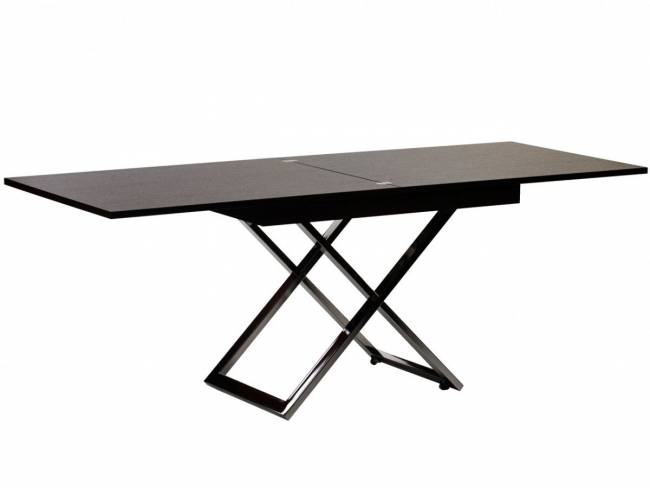 Стол-трансформер Левмар Cross D23/S79 венге/ опоры нерж.сталь