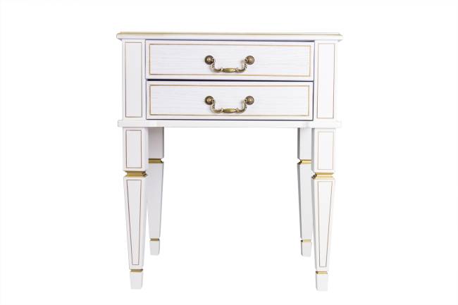 Тумба Васко В 118Н белый ясень/золото