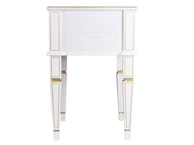 Тумба Васко В 118Н белый ясень/золото