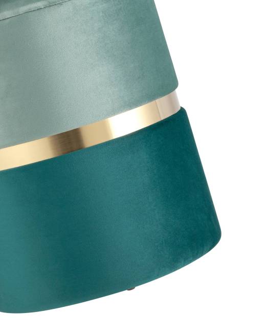 Пуф Кэрри с ящиком велюр бирюзовый