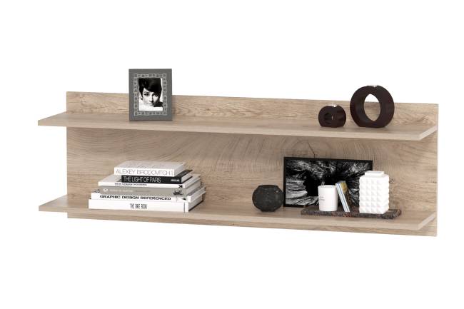 Стол с полкой Бостон цвет дуб эндгрейн элегантный