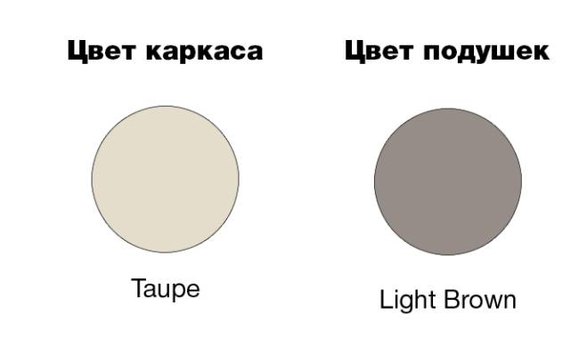 Комплект пластиковой мебели Mykonos XL бежевый, светло-коричневый