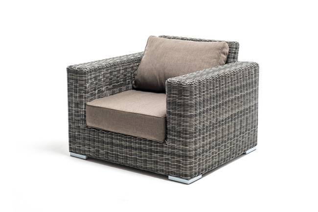 "Боно" лаунж-зона из искусственного ротанга, цвет графит