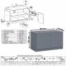 Тумба/антресоль Мори МА900.1 цвет графит Тумба/антресоль Мори МА900.1 цвет графит