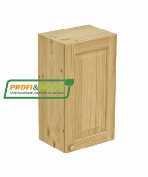 Шкаф навесной 450 х 300 х 720 филенка, сосна, бесцветный лак
