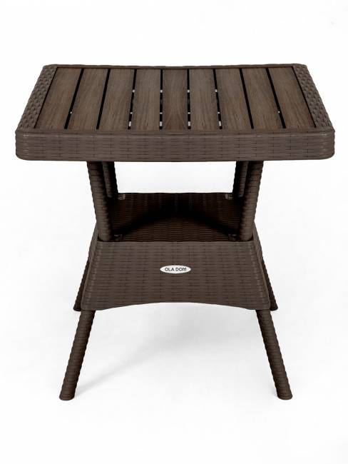 Стол Ola Dom квадратный, коричневый Стол Ola Dom квадратный, коричневый