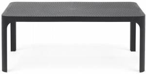 Столик пластиковый журнальный Net Table 100 антрацит 1000х600х400 мм Столик пластиковый журнальный Net Table 100 антрацит 1000х600х400 мм