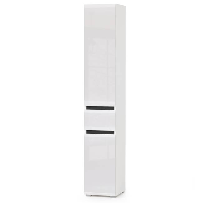 Сидней Комплектация № 25 цвет белый/чёрный/фасады МДФ белый глянец