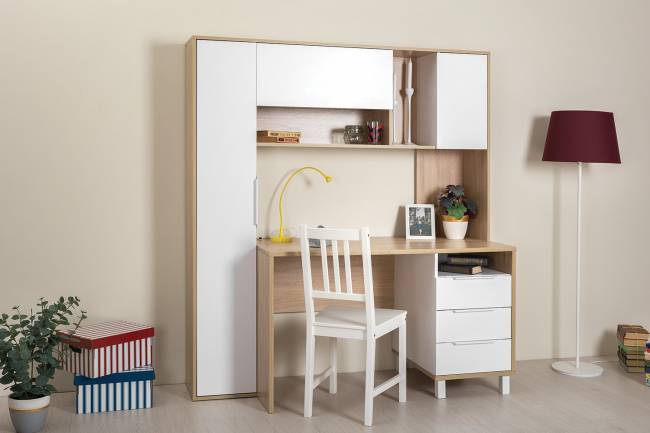 Стол рабочий Комфорт 12.95 цвет дуб сонома/белый Стол рабочий Комфорт 12.95 цвет дуб сонома/белый