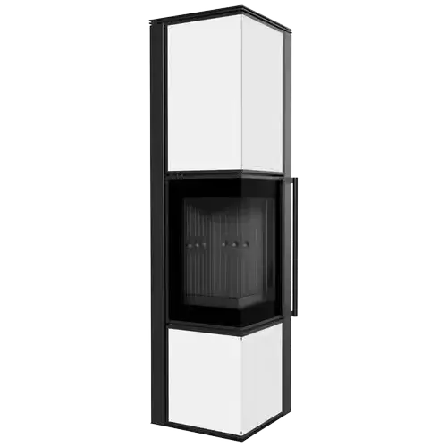 Печь Kratki PRO TORA/L 8 кВт, белое стекло