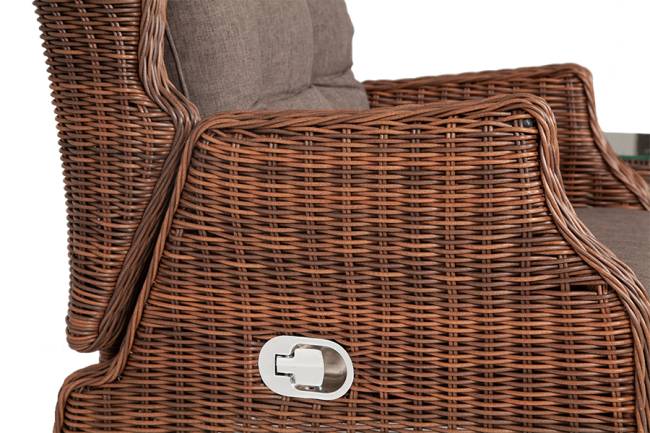 "Форио" кресло раскладное плетеное, цвет коричневый "Форио" кресло раскладное плетеное, цвет коричневый