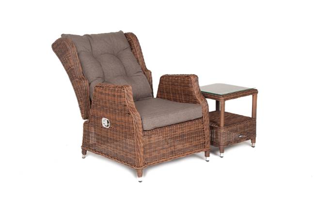 "Форио" кресло раскладное плетеное, цвет коричневый "Форио" кресло раскладное плетеное, цвет коричневый