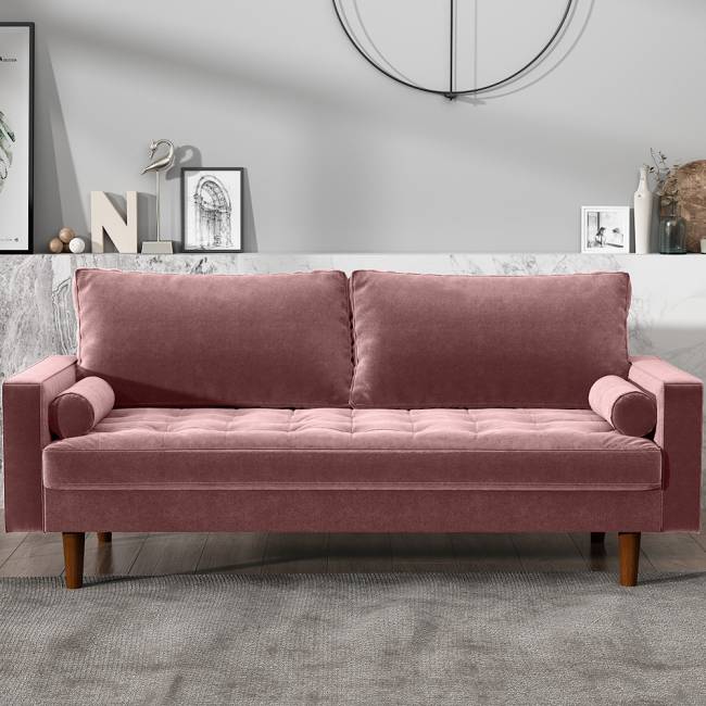Диван Scott трехместный пыльно-розовый Диван Scott трехместный пыльно-розовый