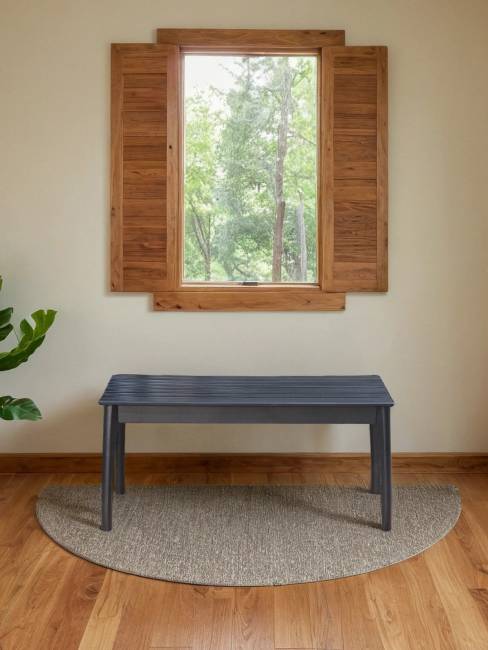 Скамья для прихожей массив, каркас венге Скамья для прихожей массив, каркас венге