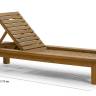 Шезлонг-лежак деревянный с матрасом Roova 2170х770х340 мм Шезлонг-лежак деревянный с матрасом Roova 2170х770х340 мм