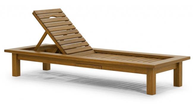 Шезлонг-лежак деревянный с матрасом Roova 2170х770х340 мм Шезлонг-лежак деревянный с матрасом Roova 2170х770х340 мм