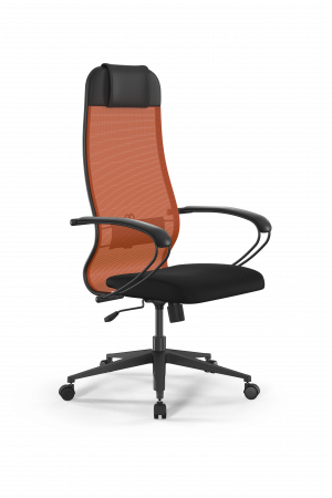 Кресло Sit 10 B1-111K - X2+UMF(X1) /Ub00/Wh00/K1bL(M09.B11.G19.W02), оранжевый-черный