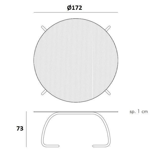 Стол стеклянный обеденный Nardi, Loto Dinner Стол стеклянный обеденный Nardi, Loto Dinner