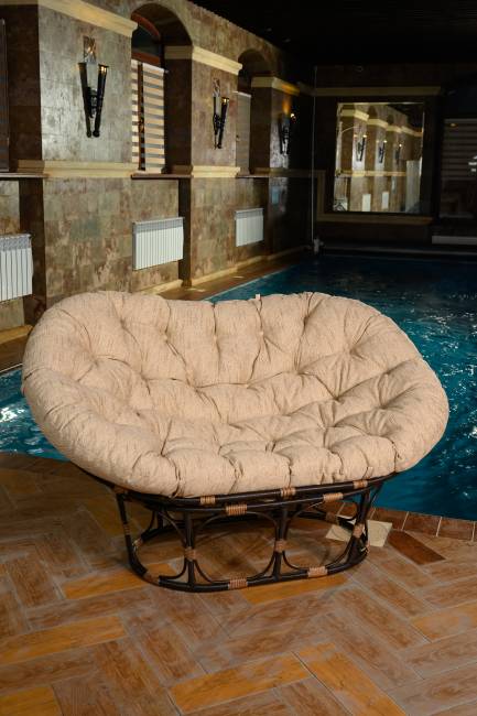 Диван для отдыха из искусственного ротанга Mamasan (Орех) Диван для отдыха из искусственного ротанга Mamasan (Орех)