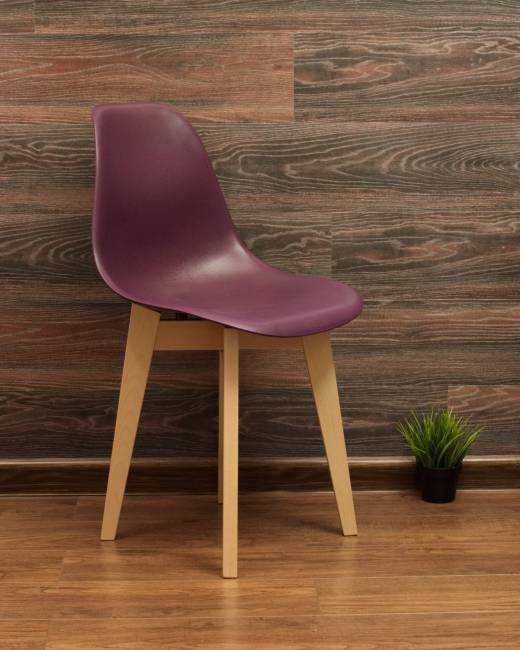 Стол Монте К 100 натур со стульями Сашш натур фиолетовый Стол Монте К 100 натур со стульями Сашш натур фиолетовый