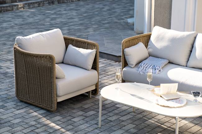 "Аликанте" лаунж-зона из искусственного ротанга, цвет соломенный "Аликанте" лаунж-зона из искусственного ротанга, цвет соломенный