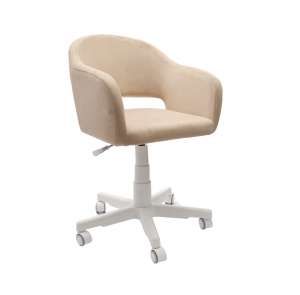 Кресло Бабби белый / бежевый