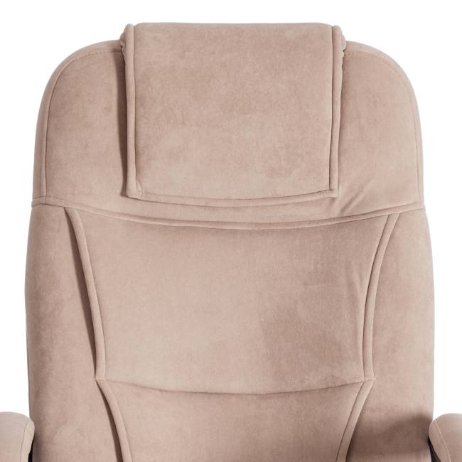 Кресло BERGAMO хром (22) флок , бежевый, 7 бежевый флок