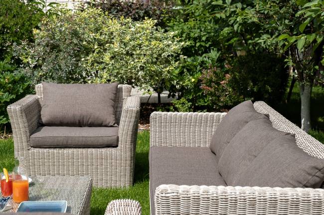 "Капучино" кресло из искусственного ротанга, цвет бежевый "Капучино" кресло из искусственного ротанга, цвет бежевый