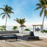 Модульный диван "Lounge Set", Базальт, Черный