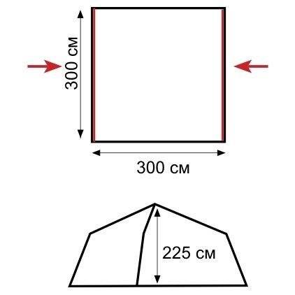 Тент-шатер TRAMP BUNGALOW LUX GREEN V2