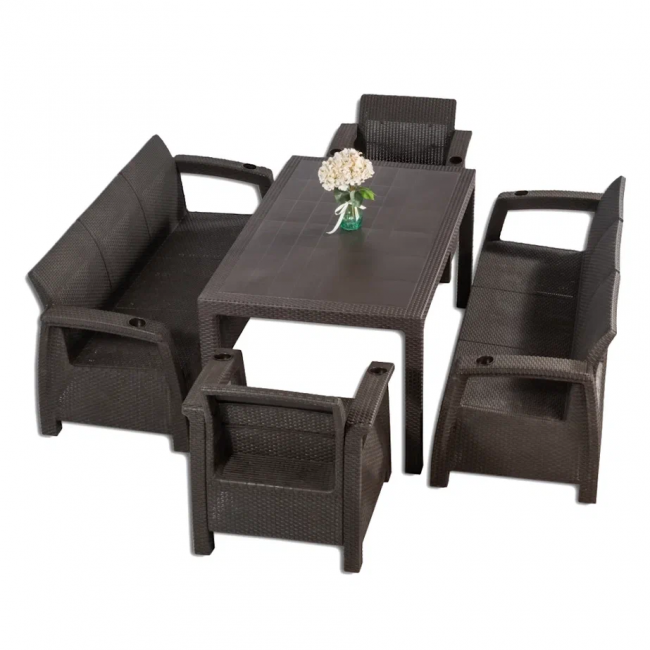 Комплект мебели YALTA BIG FAMILY SOFA 8 SET