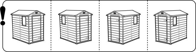 Сарай "Манор 4х6" (размеры 118 x 184 см), серый Сарай "Манор 4х6" (размеры 118 x 184 см), серый