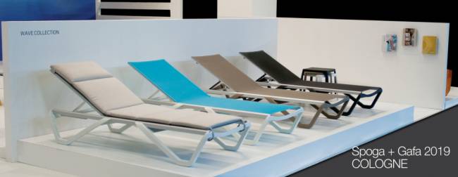 Шезлонг-лежак металлический Wave антрацит, белый 1910х715х300 мм Шезлонг-лежак металлический Wave антрацит, белый 1910х715х300 мм