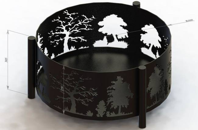 Костровая чаша "Форест" Костровая чаша "Форест"