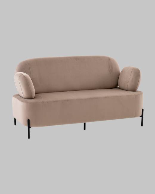 Диван Кэнди велюр светло-серый