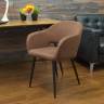 Стол Монте К 100 орех с креслами Пичч велюр коричневый