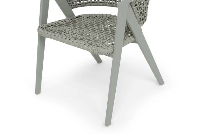 "Амстердам" плетеный стул из искусственного ротанга, цвет серый