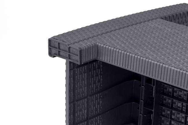 Arizona b:rattan, Диван двухместный, антрацит (2-х местная подушка) Arizona b:rattan, Диван двухместный, антрацит (2-х местная подушка)