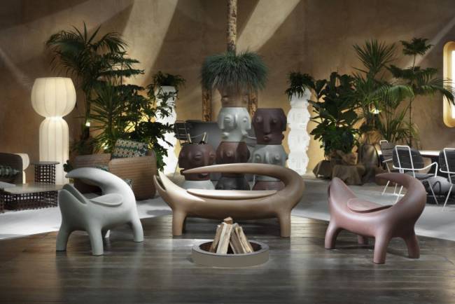 Кашпо из биопластика Threebu Totem Pot 2 Special 450х450х900 мм