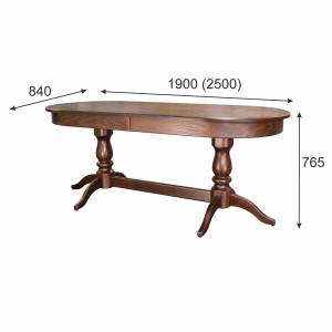 Стол обеденный Тарун 5 раздвижной орех 190/250*84