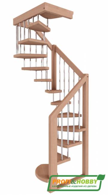 Деревянная лестница ЛВ-1.0