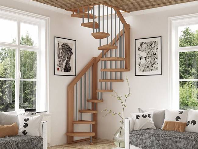 Деревянная лестница ЛВ-1.0